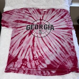 University of Georgia Bulldogs Tie Dye T-Shirt NCAA College Apparel UGA‎